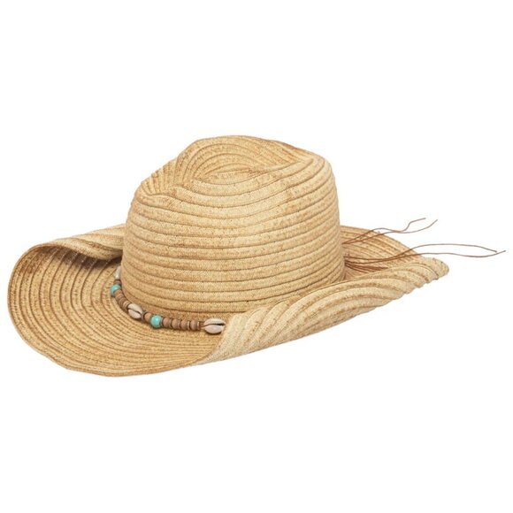 San Diego Hat Company Elena Cowboy with Rolled Wire Brim Edges in Toast main image 7